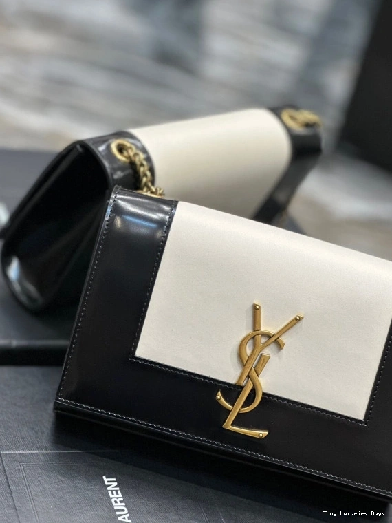 Tony Luxuries leather shoulder small Kate bag two-tone YSL 0803